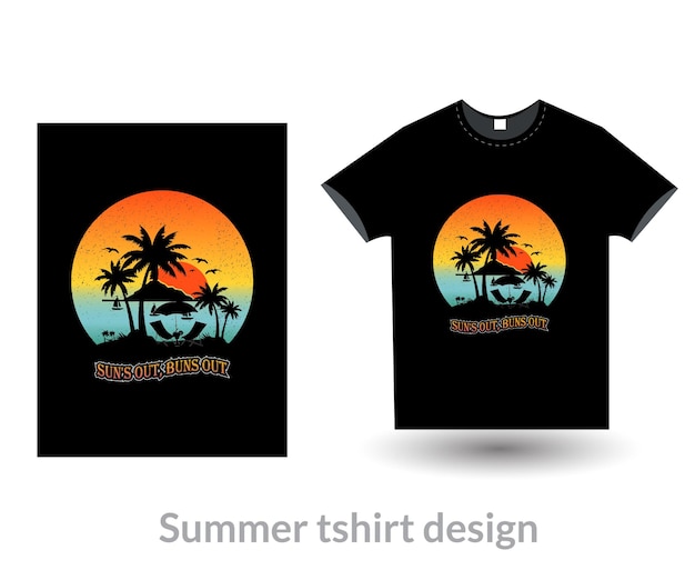 Diseño de camisetas de verano