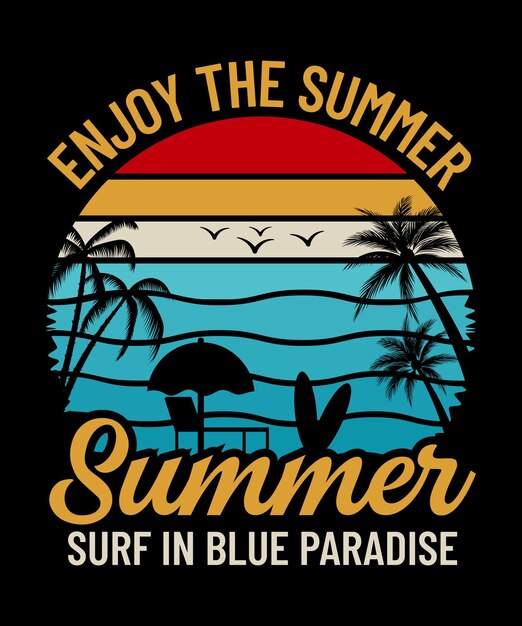Diseño de camisetas de verano