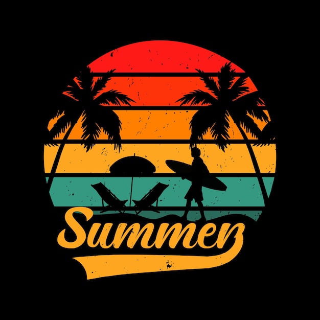 Diseño de camisetas de verano