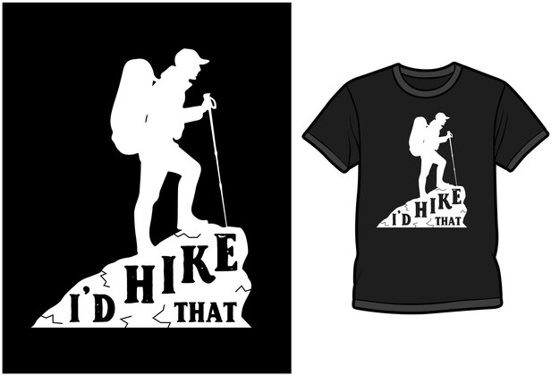 Diseño de camisetas de viaje de acampada y senderismo