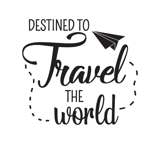 Diseño de camisetas de viaje diseño gráfico vectorial femenino