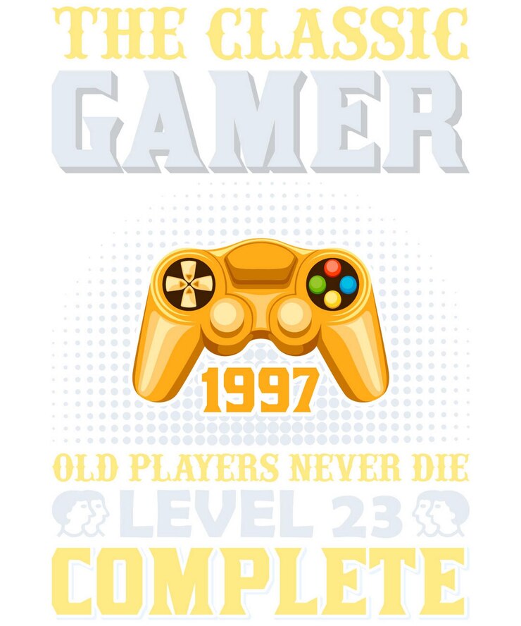 Vector diseño de camisetas para videojuegos