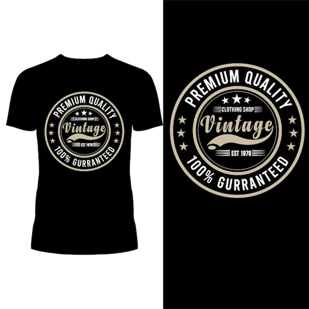 Diseño de camisetas vintage de primera calidad