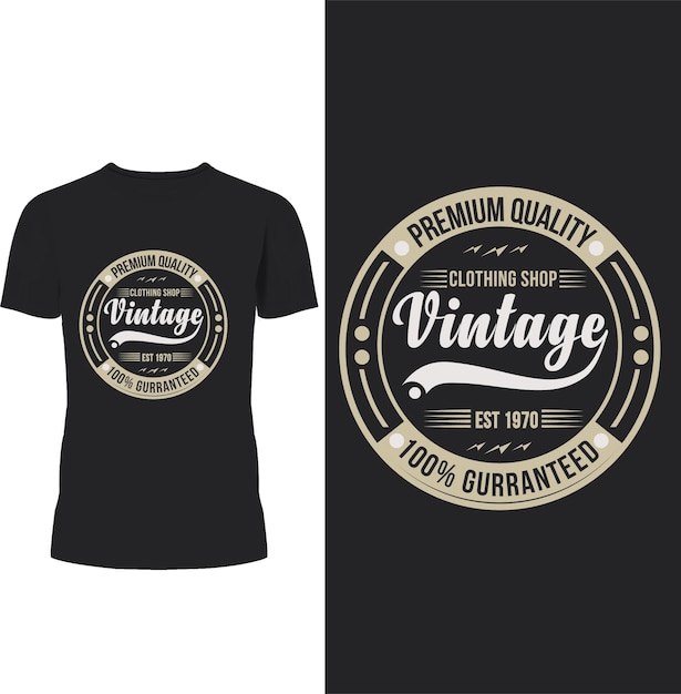 Diseño de camisetas vintage de primera calidad