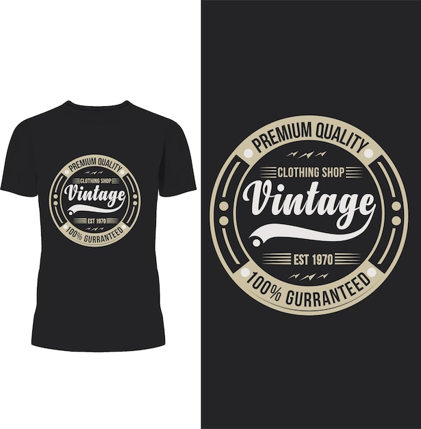 Vector diseño de camisetas vintage de primera calidad