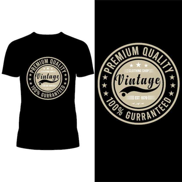 Diseño de camisetas vintage de primera calidad
