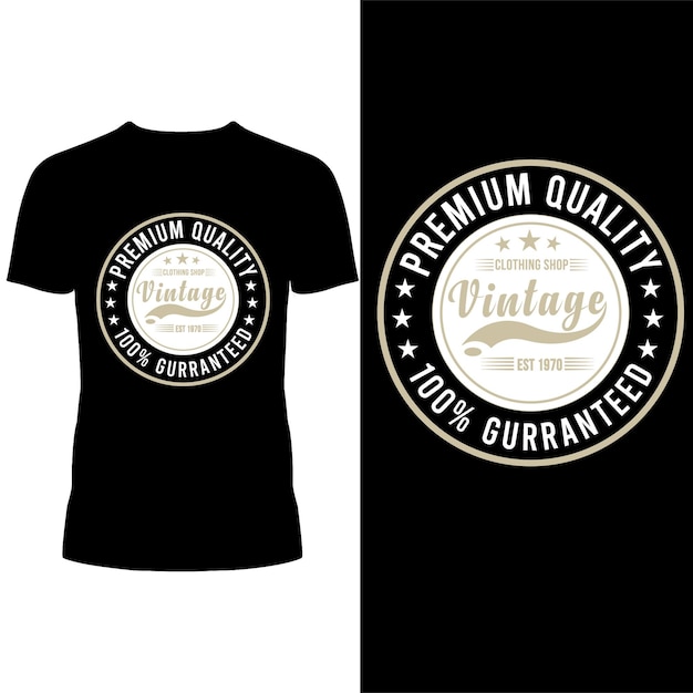 Diseño de camisetas vintage de primera calidad