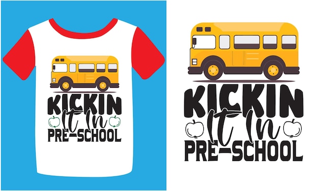 Diseño de camisetas de vuelta a la escuela Tipografía de vuelta a las escuelas T-shirt de diseño paquete fresco de regreso a la escuela