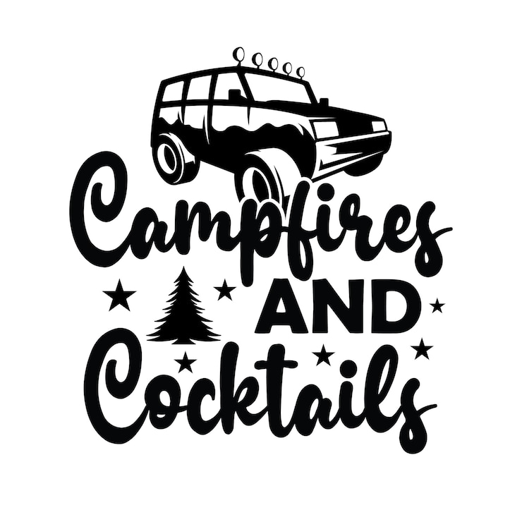 Vector diseño de campamento svg