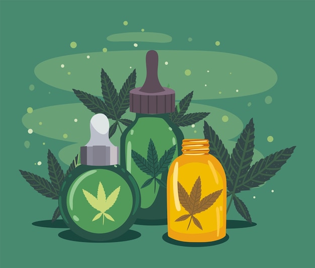 Diseño de cannabis cbd