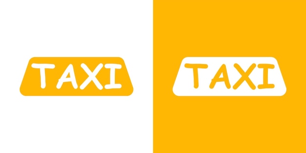 Diseño de canto de taxi para cualquier propósito Icono de taxi de botón amarillo