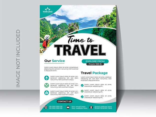 Diseño de capas vectoriales de viaje