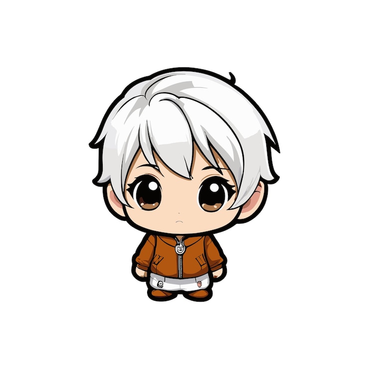 Vector diseño de caracteres chibi de alta calidad