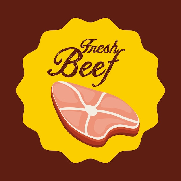 diseño de carne fresca