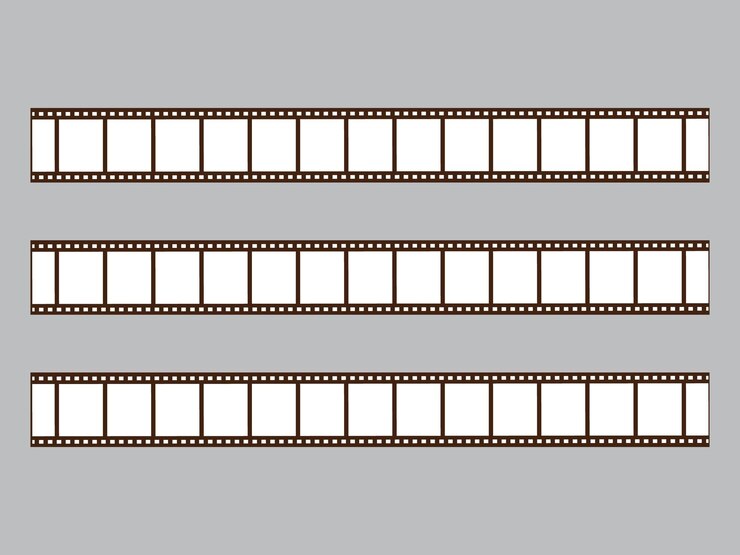 Diseño de carretes de película Ilustración de tiras de película