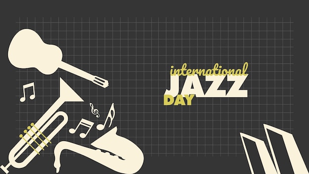 Diseño del cartel del día internacional del jazz