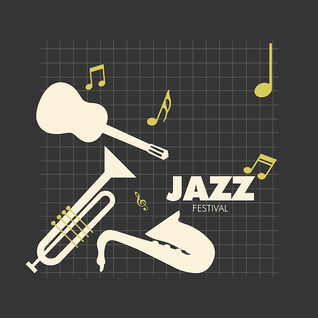 diseño del cartel del día internacional del jazz