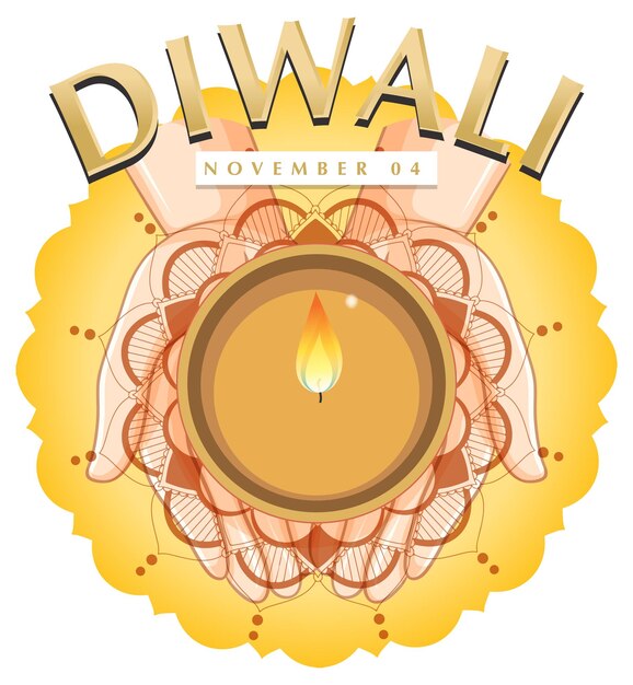 Vector diseño de cartel de feliz día de diwali