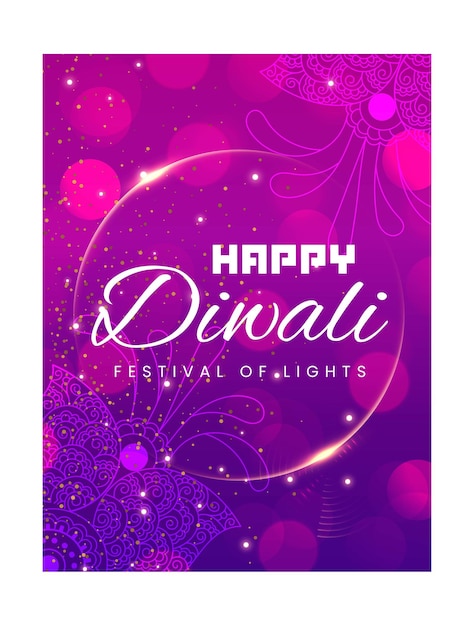 Vector diseño de cartel feliz diwali