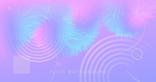 Diseño de cartel fluido abstracto en forma de gradiente líquido