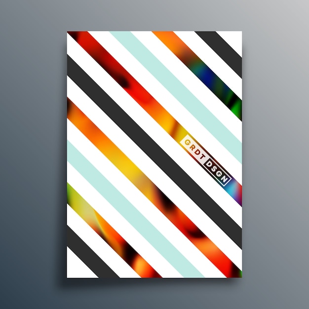 Diseño de cartel geométrico mínimo.