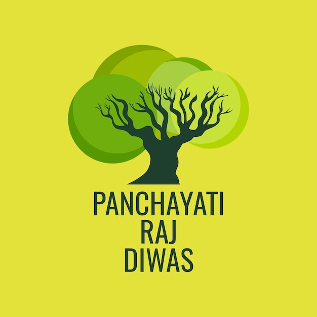 Diseño de cartel de panchayati raj diwas