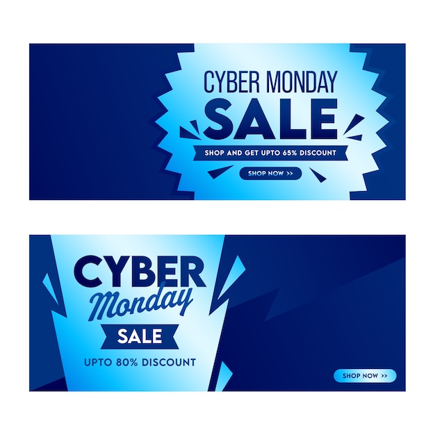 Diseño de cartel de venta cyber monday con oferta de descuento