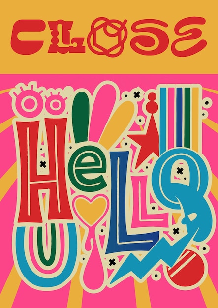 diseño de carteles clásicos retro pop