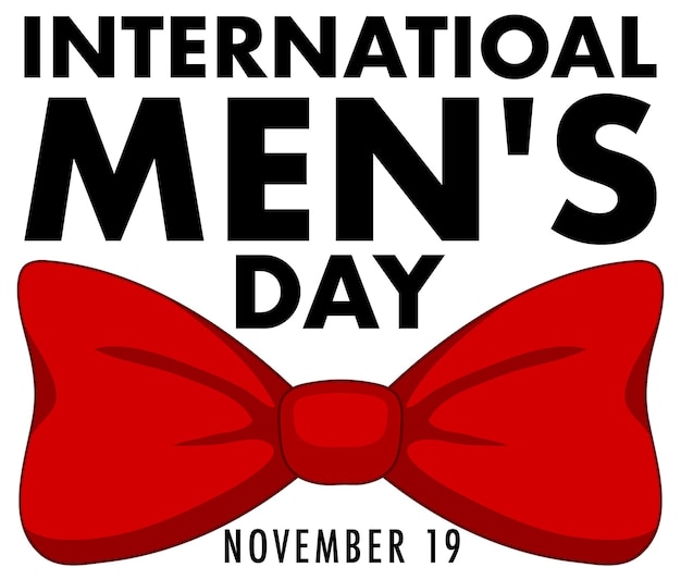 Vector diseño de carteles del día internacional de los hombres.