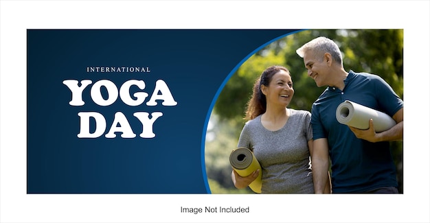 diseño de carteles para el día internacional del yoga para publicidad en las redes sociales