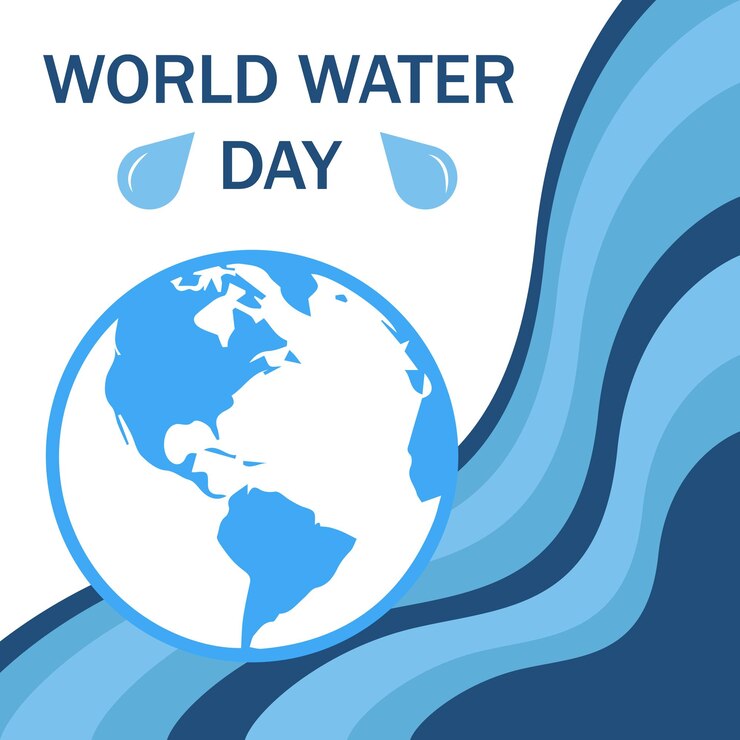 Diseño de carteles del día mundial del agua