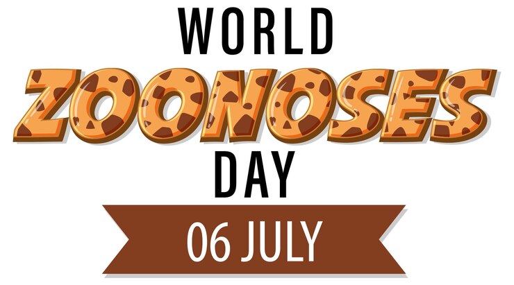 Vector diseño de carteles del día mundial de las zoonosis.