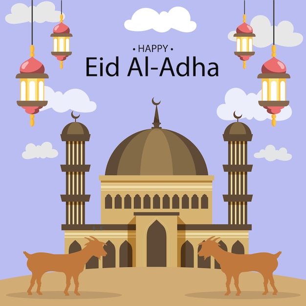 Diseño de carteles de felicitación islámicos para el Eid Mubarak