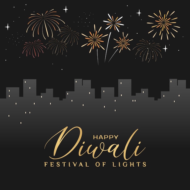 Vector diseño de carteles del festival indio feliz diwali.