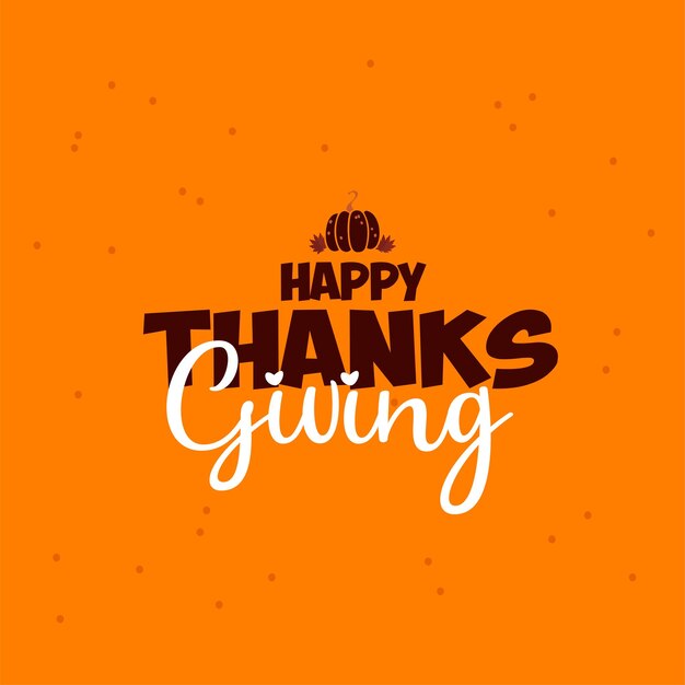 Vector diseño de carteles gratuitos de vector happy thanks giving