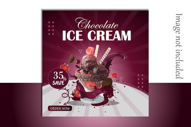 Diseño de carteles de helados vectoriales