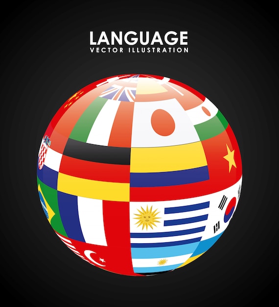 Diseño de carteles de idiomas