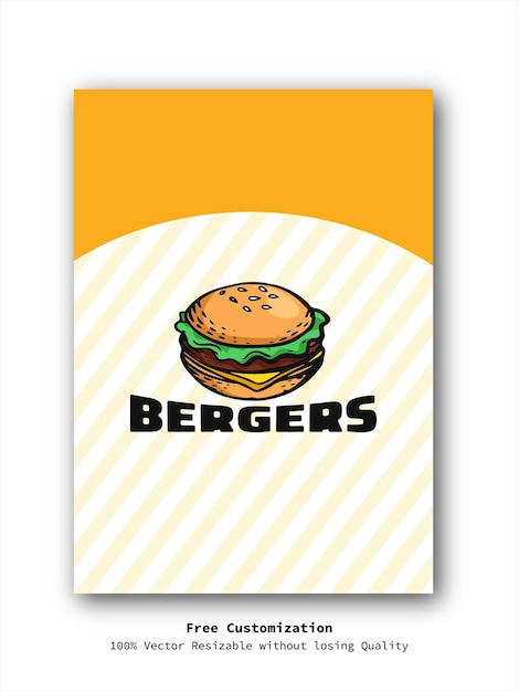 Diseño de carteles de menús de comida