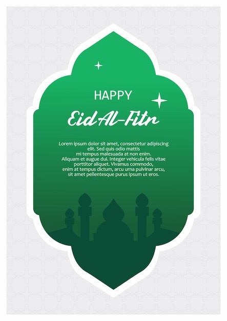 diseño de carteles de ramadán y eid al fitr