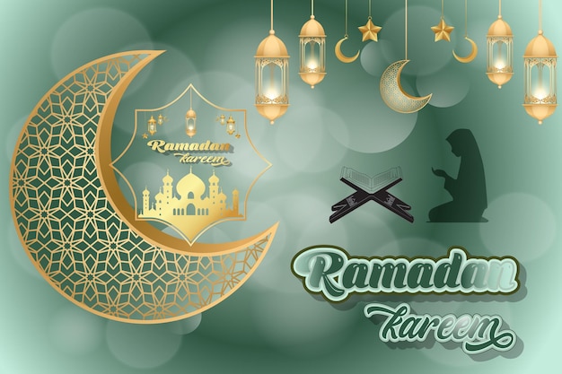 Diseño de carteles de Ramadán Kareem