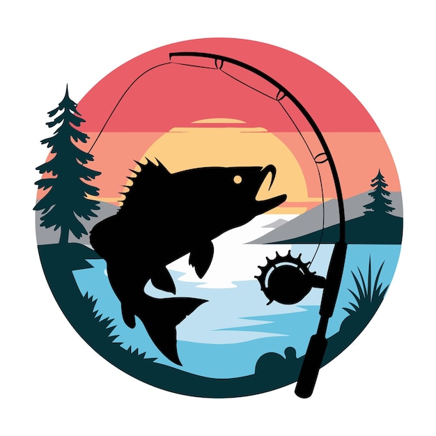 diseño de carteles del torneo de campeones de pesca salvaje