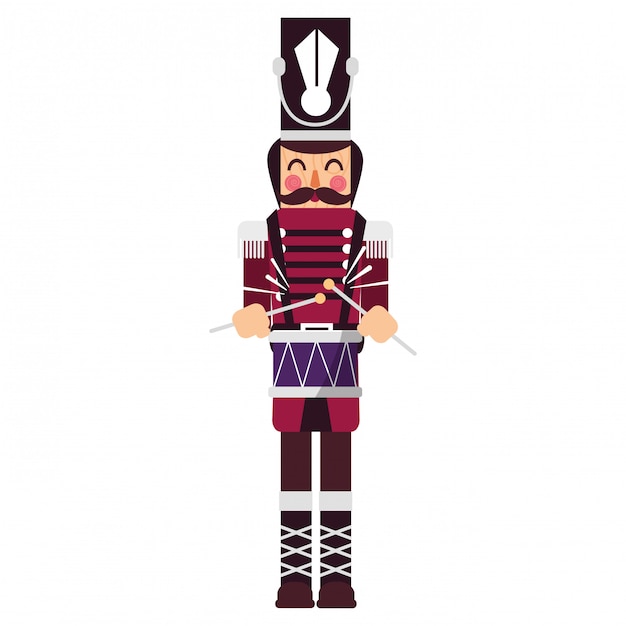 Diseño de cascanueces de navidad