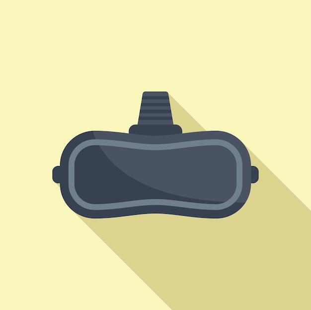 Diseño de casco vr icono vector plano Auriculares realidad digital futurista