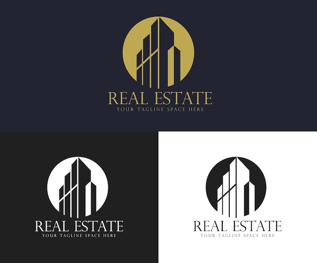 Diseño cautivador del logotipo de bienes raíces