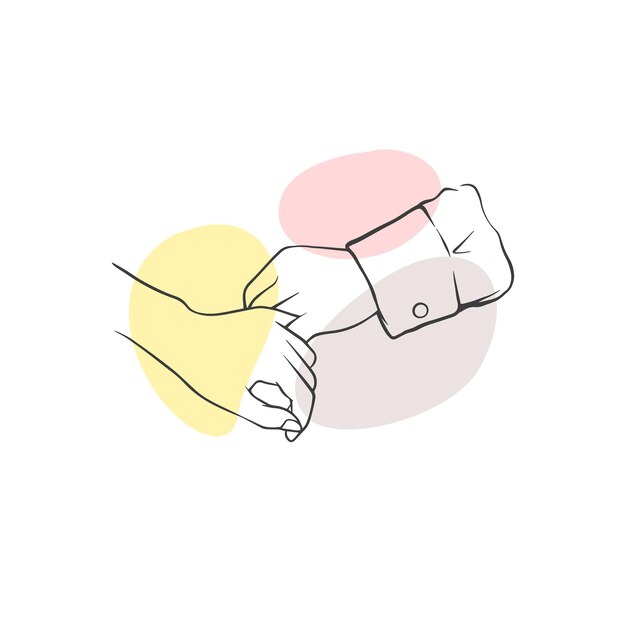 Diseño de celebración del día de la amistad con silueta de apretón de manos