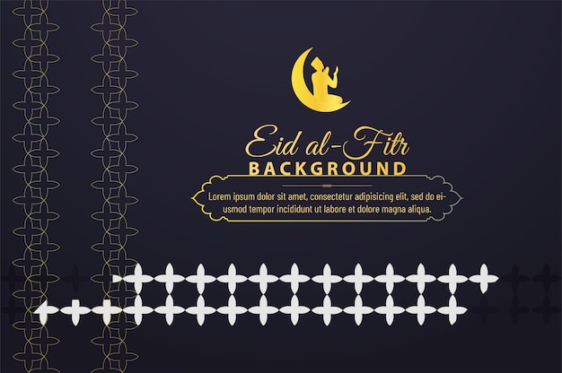 Diseño para la celebración de Eid de los musulmanes.