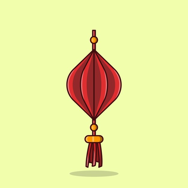 Diseño de celebración de elemento de linterna de vector plano
