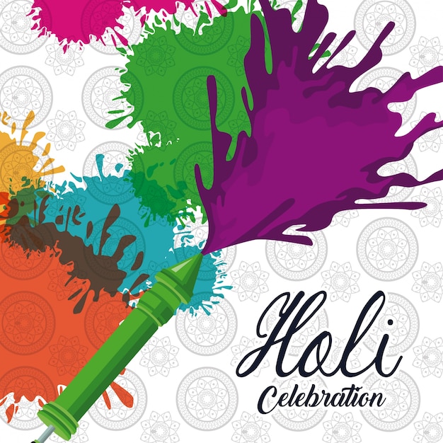 Diseño de celebración holi