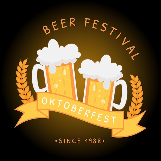 Diseño de celebración Oktoberfest