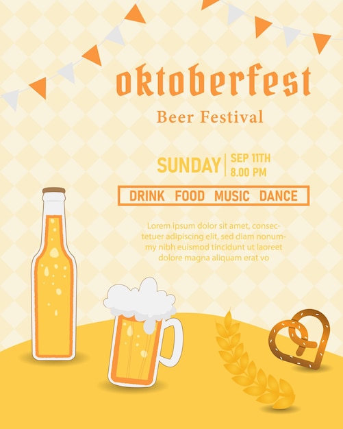 Diseño de celebración Oktoberfest